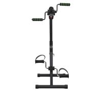 Hand Arm Leg Knee Pedal Exerciser for Seniors, 4 in 1 Upper Lower Limb Rehabilitation Machine Adjustable Mini Exercise Bike Elderly Fitness Pedal Trainer with Foot Massage Function
