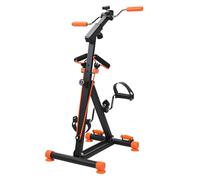 Hand Arm Leg Pedal Exerciser for Elderly, Seated Pedal Exerciser, Adjustable Fitness Equipment for Seniors, 4 in 1 Elderly Exercise Equipment for Home use with Action Roller Handle, Pull Rope (Black)