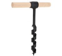 Hand Auger Wood Drill, Multipurpose Manual Hand Drill, Heavy Duty Steel Auger Gear Tool for Camping, Bushcrafting, Outdoor, Hiking Crank