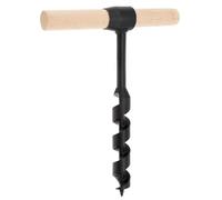 Hand Auger Wood Drill, Multipurpose Manual Hand Drill, Heavy Duty Steel Hand Auger Gear Tool for Camping, Bushcrafting, Outdoor, Hiking