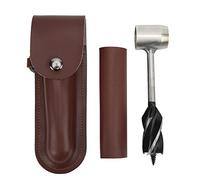 Hand Auger Wrench Set Stainless Steel Multifunctional Portable Manual Wood Auger Drill Bit with Storage Bag