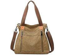Hand Bag for Woman Shoulder Bags Women Cross Body Women's Korean Casual Fashion One Shoulder Crossbody Large Capacity Portable Cloth Bag Extra Large (Khaki,One Size)