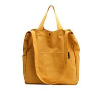 Hand Bag For Work Sturdy Canvas Bag Custom Handbag For Women Clutch Purses for Women Oval (Yellow, One Size)