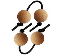 Hand Balls Gogo Set Percussion Instrument 4 Pcs, Adjustable Straps With Cork Balls, Rhythm Practice For, Silent Sound Lightweight Feel And