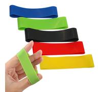 Hand Band Hand Grip Strengthener Exerciser Set 5PCS Finger Resistance Bands for Extensor Training Forearm Strength Hand and Finger Health Injury Rehabilitation Ideal for Golfers Tennis Athletes