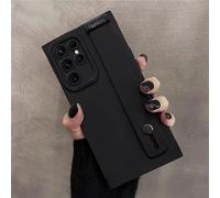 Hand Band Silicone Case For Samsung Galaxy S21 S23 S24 S25ultra Fe S22 S25 Plus Ultra Wrist Strap Stand Holder Cover,WD Black,For Samsung Note 20