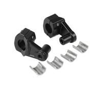 Hand Bar 28mm 22mm Motorcycle CNC Handlebar Riser Bar Handle Clamp AdapterUniversal 7/8" 1-1/8 Pit Dirt Bike Motorbike Off Road Handlebar Riser(2pieces black)