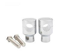 Hand Bar For 1'' 7/8" Handlebar Universal 22MM 25MM New Motorcycle Handlebar Riser Bracket Clamp Kit For Etc. Handlebar Riser(25mm Chrome)