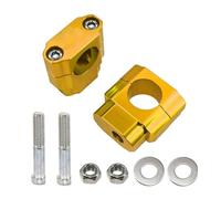 Hand Bar For Dirt For Pit Bike Motocross Accessories 1-1/8" 28mm CNC Motorcycle HandleBar Bar Mount Clamp Riser Adaptor Handlebar Riser(M12 Gold)