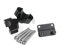Hand Bar Riser For MT-07 For MT07 2021 Motorcycle 25MM Handlebar Riser Kit Clamp Brakehose Extension Adapter Speedometer Relocation Motorcycle Handbar Rising(Black)