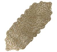 Hand Beaded Table Runner 13 x 36 Inch, Decorative Glass Bead Table Runner with Polyester Back, Elegant Dining Table Centerpiece for Coffee, Console & Buffet Tables, Wedding, Holiday & Home Décor