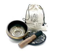 Hand Beaten & Engraved Singing Bowl Gift Set 14Cm Tara