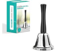 Hand Bell Elderly Butler Handle Call Bell Handheld Warehouse School Reception Wedding Events Hotel Dinner Counter Attention Loud Butler Service Christmas Santa Bells Xmas Accessory(1Pc)