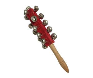 Hand Bell For Kids - 10.43 inch Sleigh Bell | Instruments Hand Jingle Bells | With 21 Stainless Steel Bells, Wooden Handled Percussion Music Toy for Home School Stage Performance