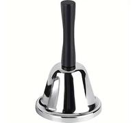 Hand Bell Reception Call Stainless Steel Held Desk Service Christmas Santa Ring Bells Counter Handle Hotels Butler For Living Room Home Decorations School Hospitals & Bars