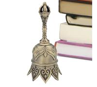 Hand Bell,Servant Bell - Brass Instrument Vintage Chime Noisemaker Cowbell Loud Handbell for Church Meditation Events Wedding Sporting Classroom
