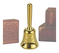 Hand Bells For Adults - Solid Brass Altar Call Bell, Musical Instrument For Meditation, Classroom, Wedding, School, Sporting Event, Animal Training, Christmas And Daily Home Décor Use