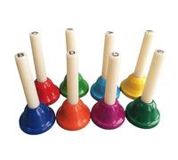 Hand Bells for Kids,8 Note Hand bells Handbells 8-Note Diatonic Hand bells Colorful Musical Instrument Educational Music Toys for Kids