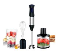 Hand Blender 4-in-1, 1000W Immersion Handheld Blender with 5 Speeds & Turbo for Kitchen, Stick Blender Mixer with Egg Whisk Beaker, 500ML Chopper Bowl & 700ml Juice Cup