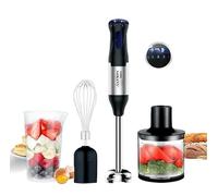 Hand Blender 4-in-1 For Kitchen, Electric Stick Blender Stainless Steel 700W, Stainless Steel Whisk,Food Immersion Blender Handheld with Whisk,Vegetables,Soup (4pcs)