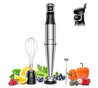 Hand Blender, soft start Variable Speed 3 in 1 Stick Blenders for kitchen 1100W Scratch Resistant immersion blender With Whisk,800ml Beaker,600ml Chopper for Soup, Baby Food and Smoothies