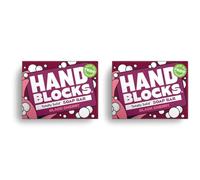 Hand Blocks: Black Cherry - Cold Processed Natural Soap Bars - Plastic, Palm, SLS, SLES & Paraben Free (Pack of 2)