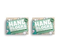 Hand Blocks: Cedarwood & Eucalyptus - Cold Processed Natural Soap Bars - Plastic, Palm, SLS, SLES & Paraben Free (Pack of 2)