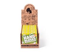 Hand Blocks: Lime & Sandalwood (6 Pack) - Cold Processed Natural Soap Bars - Plastic, Palm, SLS, SLES & Paraben Free
