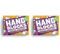 Hand Blocks: Mango & Passionfruit - Cold Processed Natural Soap Bars - Plastic, Palm, SLS, SLES & Paraben Free (Pack of 2)