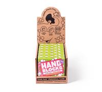 Hand Blocks: Mint & Grapefruit (6 Pack) - Cold Processed Natural Soap Bars - Plastic, Palm, SLS, SLES & Paraben Free