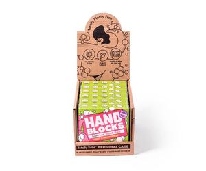 Hand Blocks: Mint & Grapefruit (6 Pack) - Cold Processed Natural Soap Bars - Plastic, Palm, SLS, SLES & Paraben Free