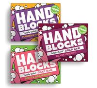 Hand Blocks: Mixed 3 Pack - Cold Processed Natural Soap Bars - Plastic, Palm, SLS, SLES & Paraben Free