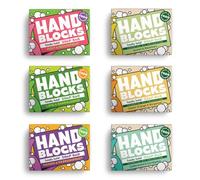Hand Blocks: Mixed 6 Pack - Cold Processed Natural Soap Bars - Plastic, Palm, SLS, SLES & Paraben Free