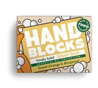 Hand Blocks: Sweet Orange & Bergamot - Cold Processed Natural Soap Bars - Plastic, Palm, SLS, SLES & Paraben Free