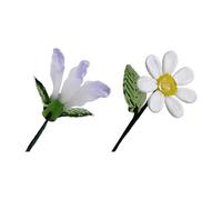 Hand Blown Glass Birth Month Flower with Stems, April