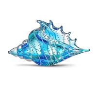 EUSTUMA Hand Blown Glass Conch Figurines Ornament,Sea Animal Ornament for Home Decor,Sea Animals Collection for Birthday Gift,Glass Seashell (Conch 2)