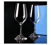 Hand-Blown Lead-Free Crystal Decanter, Enamel Glass Red Wine Decanter Set, Releases The Flavor and Aroma of Wine, Ergonomic Design for Easy Pouring, and Wedding Gift (Silver #1)