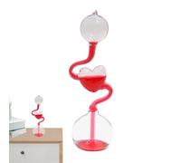 Hand Boiler Science Toy - Glass Love Thermometer | 16.5cm Heart Shaped Energy Transfer Feature | Educational And Fun Desktop Decoration Gift For Couples Friends Children Use