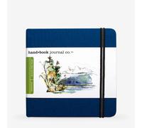 Speedball Drawing Journal Book 5.5 x 5.5" Square Ultramarine Blue, Art Sketch Paper For Pen, Ink, Pencil, Markers, For Adult, Kid
