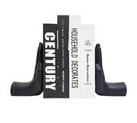 Hand Bookends, Universal Economy Decorative Bookends, Heavy Book Ends Supports for Books, 8.5x6.8x3.5 inch, Black,1Pair/2Piece (Hand Bookends)