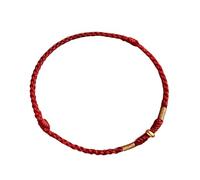 Hand Braided Red Rope Adjustable Good Luck Handchain Stylish Bangle for New Year Gifts and Celebration Red String, One Size, as described, as described