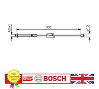 BOSCH 1 987 482 132 Handbrake cable