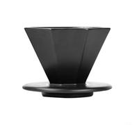Hand Brewed Espresso with Sturdy Coffee Dripper, Accommodates Various Brewing Volumes with Ease (1-4 Black)