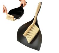 Hand Broom and Dustpan | Dense Bristles Dust Removal,Mini Hand Broom and Brush Combo | for Pet Litter Crumbs Hair Tabletop Bedroom Living Room Counter Shelf