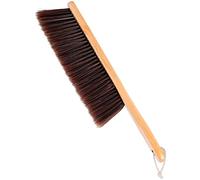 Hand Broom,Horse Hair Brushes,Soft Horsehair Upholstery Brush with Handle,Shop Brush Dustpan,Foxtail Broom,Dust Broom for Bench/Couch/Furniture/Couch/Counter/Bed/Fireplace Ash Dusting,Duster Cleaning