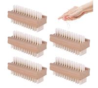 Hand Brush, Nail Brush, Fingernail Brush, Wood, Hard Bristles, Nail Cleaning Brush for Removing Grease, Dead Skin and Dirt Hidden In Fine Lines On Hands