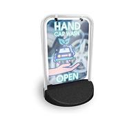 Hand Car Wash Eco Swinger Pavement Sign MEGA Listing Outdoor Street Advertising Display…