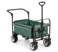 Hand cart Wheelbarrow Trolley Garden Patio Outdoor Folding Kids 70 kg Green