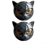 Hand Carved Black For Cat Stone Sculpture for Crystal Art and For Cat Enthusiasts, Elegant Decorative Piece that Fits in Various Home and Office Settings (2)