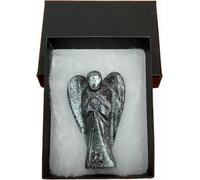 Hand Carved Crystal Healing Gemstone Pocket Guardian Angels with Reiki Powers Gift Stone Ornaments, 45mm to 50mm(Approx 2") (Hematite)